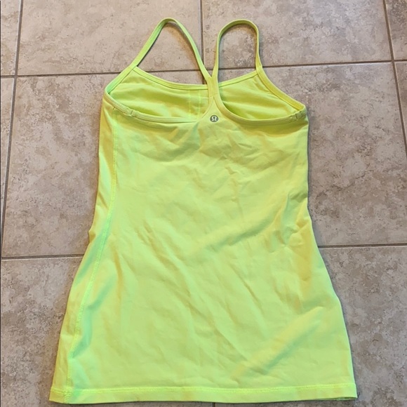 COPY - NWOT LULULEMON POWER Y TANK - SIZE 4 - NEO… - Picture 2 of 3